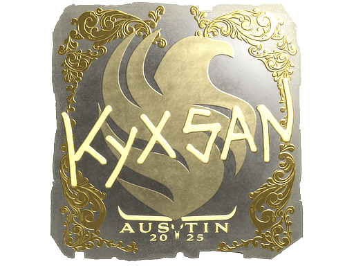 Sticker | kyxsan (Gold) | Austin 2025
