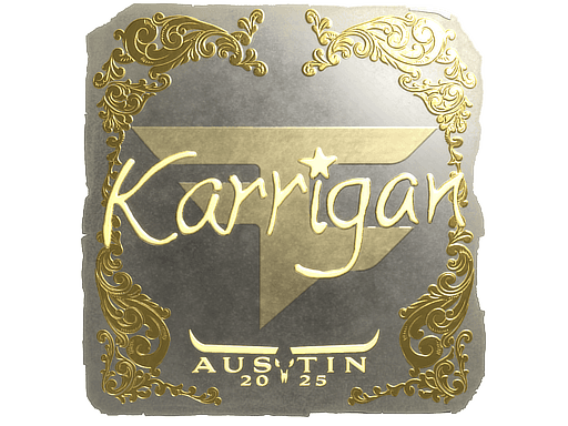 Sticker | karrigan (Gold) | Austin 2025