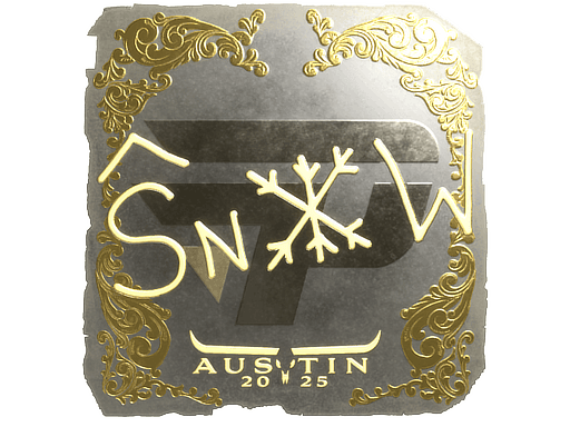 Sticker | snow (Gold) | Austin 2025