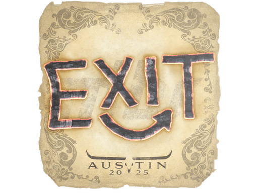 Sticker | exit | Austin 2025