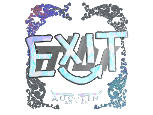 Sticker | exit (Holo) | Austin 2025