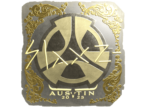 Sticker | slaxz- (Gold) | Austin 2025