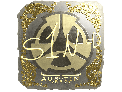 Sticker | s1n (Gold) | Austin 2025