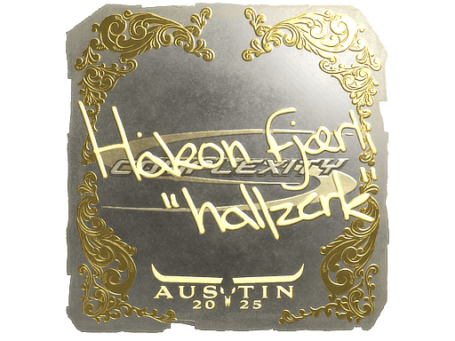 Sticker | hallzerk (Gold) | Austin 2025