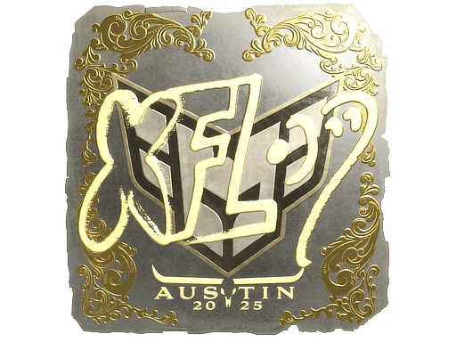 Sticker | xfl0ud (Gold) | Austin 2025