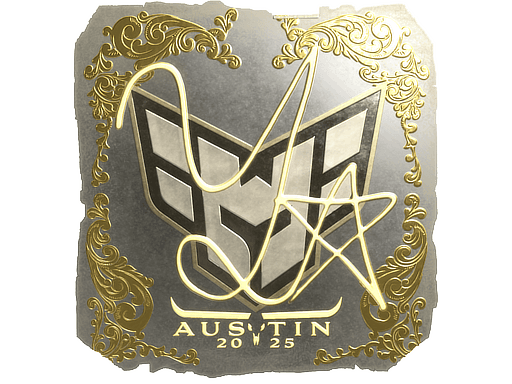 Sticker | yxngstxr (Gold) | Austin 2025