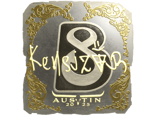 Sticker | kensizor (Gold) | Austin 2025