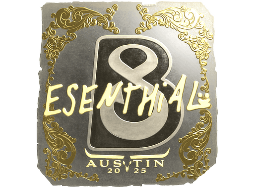 Sticker | esenthial (Gold) | Austin 2025