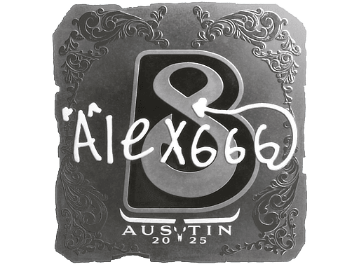 Sticker | alex666 (Foil) | Austin 2025