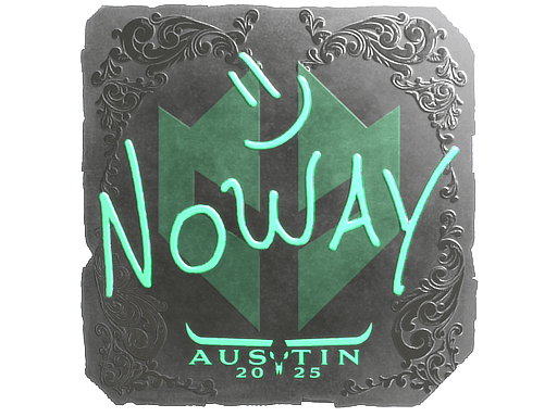 Sticker | noway (Foil) | Austin 2025