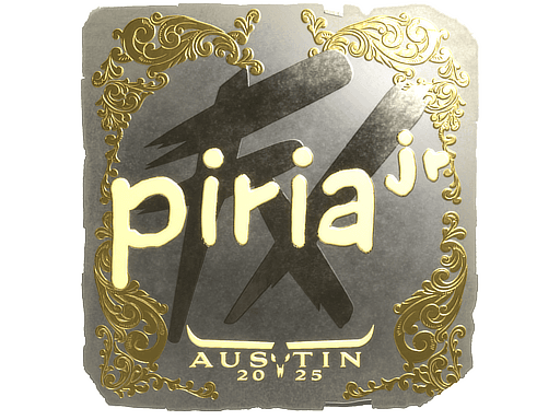 Sticker | piriajr (Gold) | Austin 2025