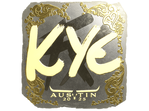 Sticker | kye (Gold) | Austin 2025