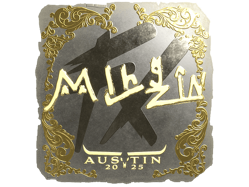 Sticker | mlhzin (Gold) | Austin 2025