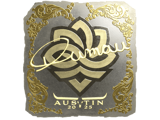 Sticker | dumau (Gold) | Austin 2025