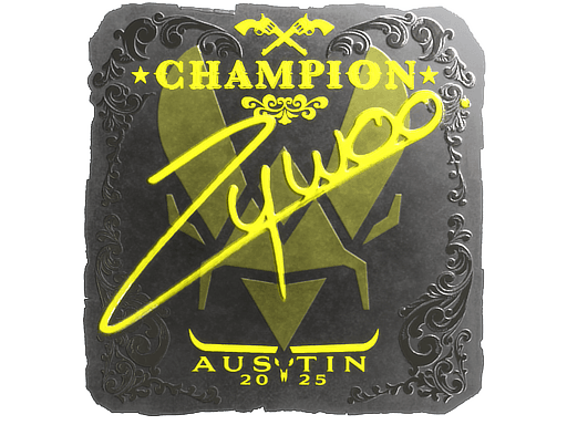 Sticker | ZywOo (Foil, Champion) | Austin 2025