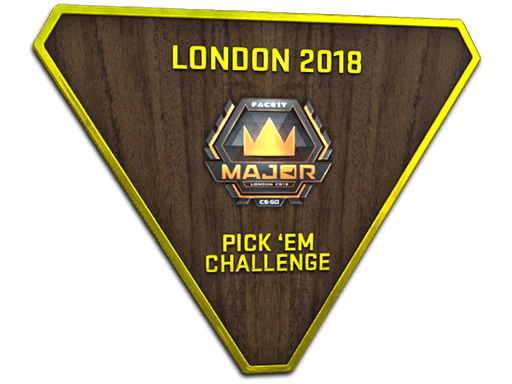 Gold London 2018 Pick'Em Trophy