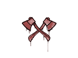 Sealed Graffiti | X-Axes (Blood Red)