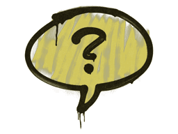 Sealed Graffiti | Question Mark (Tracer Yellow)