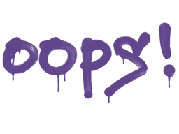 Sealed Graffiti | Oops (Monster Purple)