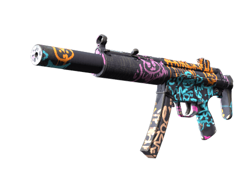MP5-SD | Neon Squeezer (Battle-Scarred)