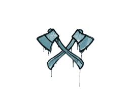 Sealed Graffiti | X-Axes (Wire Blue)
