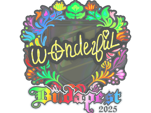 Sticker | w0nderful (Holo) | Budapest 2025