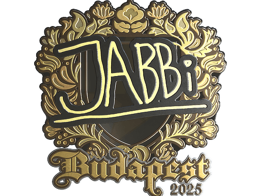 Sticker | jabbi (Gold) | Budapest 2025