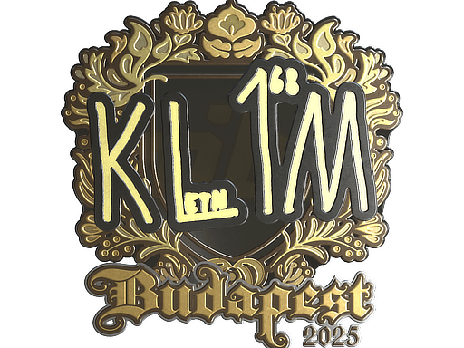 Sticker | kl1m (Gold) | Budapest 2025