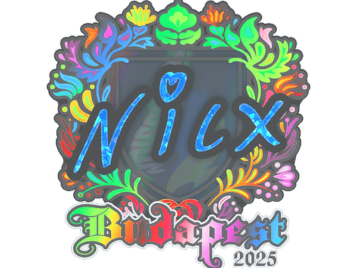 Sticker | nicx (Holo) | Budapest 2025