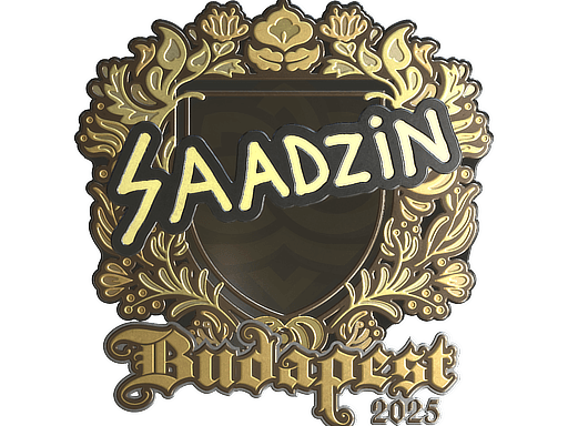 Sticker | saadzin (Gold) | Budapest 2025