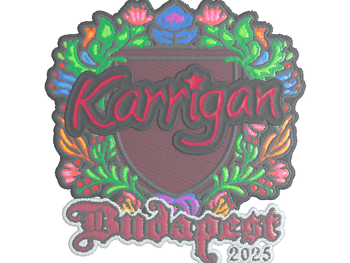 Sticker | karrigan (Embroidered) | Budapest 2025