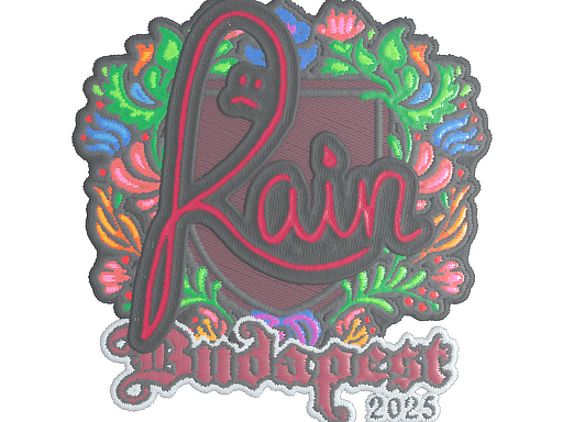 Sticker | rain (Embroidered) | Budapest 2025