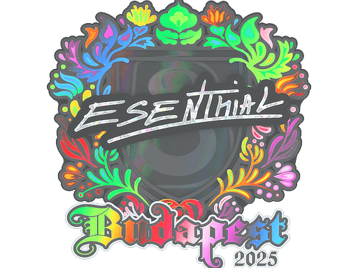 Sticker | esenthial (Holo) | Budapest 2025
