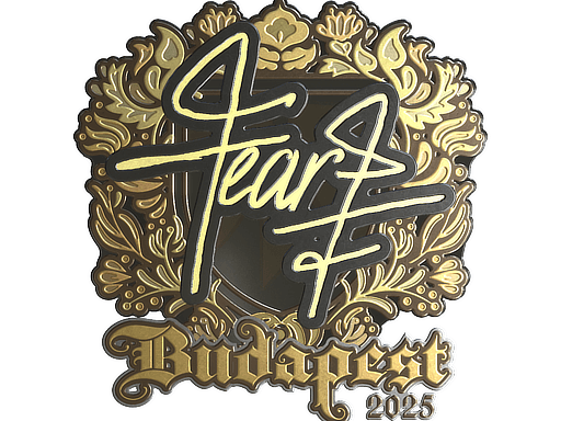 Sticker | fEAR (Gold) | Budapest 2025