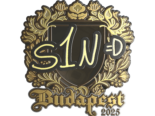 Sticker | s1n (Gold) | Budapest 2025