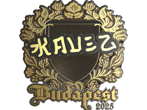 Sticker | kauez (Gold) | Budapest 2025