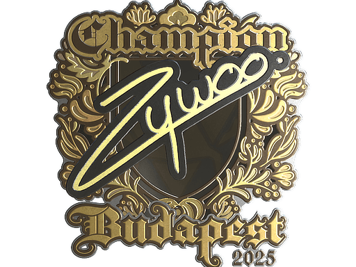 Sticker | ZywOo (Gold, Champion) | Budapest 2025
