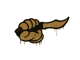 Sealed Graffiti | Backstab (Desert Amber)