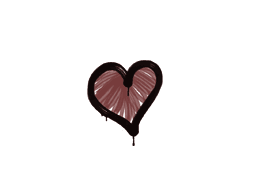 Sealed Graffiti | Heart (Brick Red)