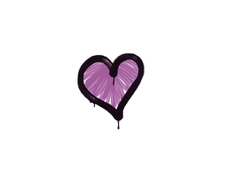 Sealed Graffiti | Heart (Bazooka Pink)