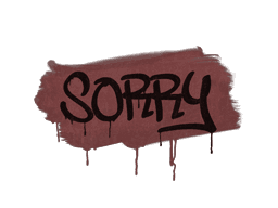 Sealed Graffiti | Sorry (Brick Red)