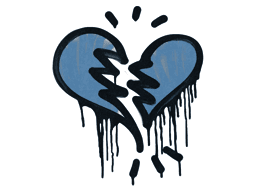 Sealed Graffiti | Broken Heart (Monarch Blue)