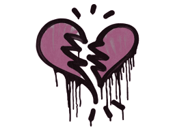 Sealed Graffiti | Broken Heart (Princess Pink)