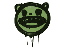 Sealed Graffiti | Happy Cat (Battle Green)