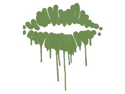 Sealed Graffiti | Kiss (Battle Green)