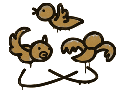 Sealed Graffiti | Dizzy (Desert Amber)