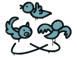 Sealed Graffiti | Dizzy (Wire Blue)