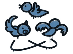 Sealed Graffiti | Dizzy (Monarch Blue)