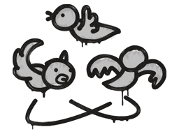 Sealed Graffiti | Dizzy (Shark White)