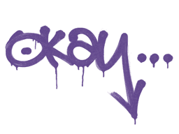 Sealed Graffiti | Okay (Monster Purple)